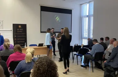 Śniadanie biznesowe na UWSB Merito Bydgoszcz | 24 kwietnia [GALERIA ZDJĘĆ] | Aktualności | Uniwersytet WSB Merito Bydgoszcz: uczestnicy śniadania biznesowego