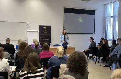 Śniadanie biznesowe na UWSB Merito Bydgoszcz | 24 kwietnia [GALERIA ZDJĘĆ] | Aktualności | Uniwersytet WSB Merito Bydgoszcz: uczestnicy śniadania biznesowego