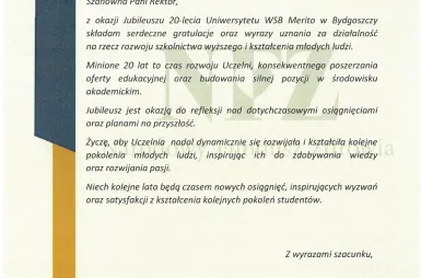 Inauguracja Roku Akademickiego 2026/2027 [GALERIA ZDJĘĆ] | Aktualności | Uniwersytet WSB Merito Bydgoszcz: list nfz