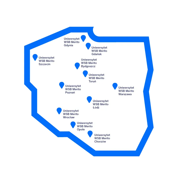 Poznaj nas | Uniwersytet WSB Merito Bydgoszcz: współpraca z biznesem_Bydgoszcz_mapa