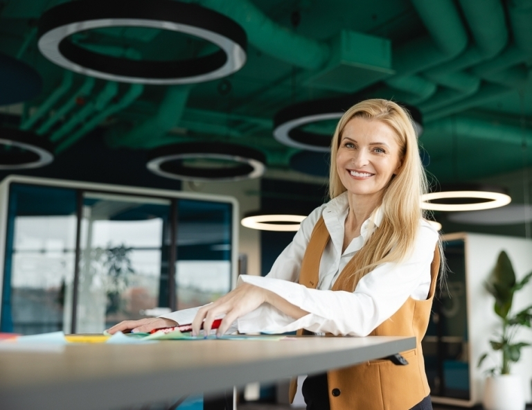 Polish language courses for foreigners | WSB Merito University in Chorzów: Female student smiling