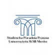 Student organisations and research clubs | WSB Merito Gdańsk University: Logo Studenckiej Poradni Prawnej, które zawiera literę M i kolumny 