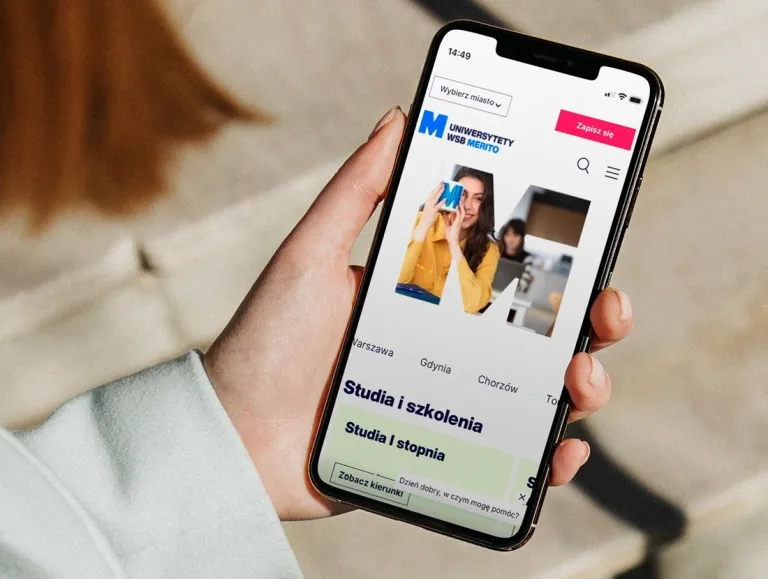 Modern, mobile, authentic – discover our new websites | WSB Merito Universities: Mockup nowe www