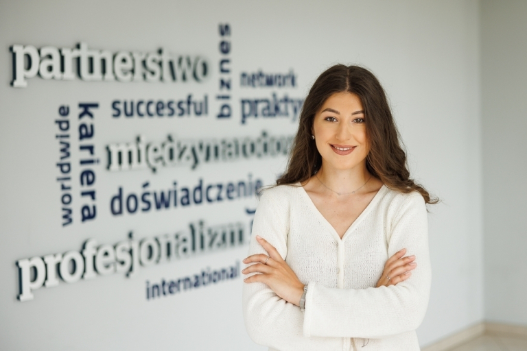 Academic publications | WSB Merito Wrocław University: A student with crossed hands