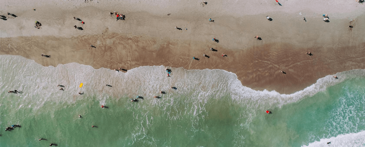 Turystyka plaża fale woda