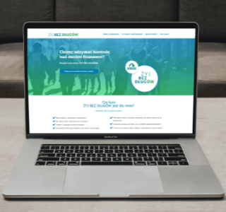 laptop strona internetowa żyj bez długów