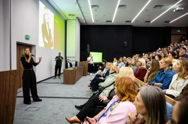 Rozmowa o zdrowiu kobiet na naszej uczelni. „Gdańsk Wybiera Zdrowie” z Ewą Chodakowską | Aktualności | Uniwersytet WSB Merito w Gdańsku: Gdańsk Wybiera Zdrowie