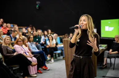 Rozmowa o zdrowiu kobiet na naszej uczelni. „Gdańsk Wybiera Zdrowie” z Ewą Chodakowską | Aktualności | Uniwersytet WSB Merito w Gdańsku: Gdańsk Wybiera Zdrowie