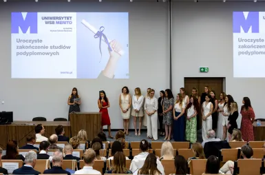 Uroczyste zakończenie studiów podyplomowych 2025/2026 za nami! | Aktualności | Uniwersytet WSB Merito w Gdańsku: zdjęcie
