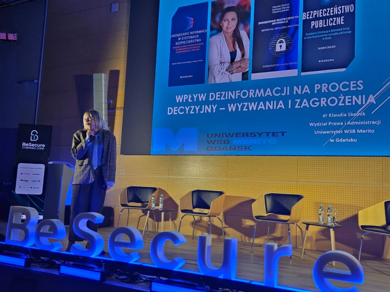 Wspólnie o bezpieczeństwie cyfrowym - nasza uczelnia partnerem konferencji BeSecure | Aktualności | Uniwersytet WSB Merito w Gdańsku: besecure