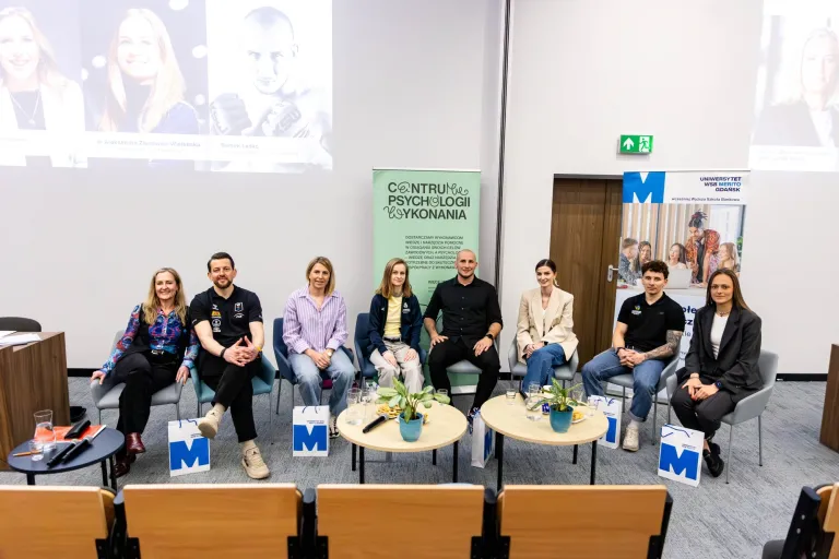 Panel dyskusyjny: Głowa wygrywa mecz - relacja | Aktualności | Uniwersytet WSB Merito w Gdańsku: Panel psychologia sportu