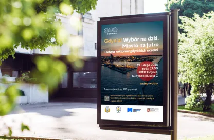 Aktualności | Uniwersytet WSB Merito Gdynia: Debata rektorów gdyńskich uczelni - plakat