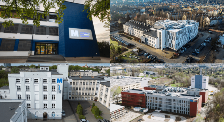 Nasze budynki | Uniwersytet WSB Merito: budynki_kolaż