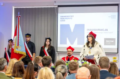 Uroczyście rozpoczęliśmy jubileuszowy rok akademicki 2026/2027 | Aktualności | Uniwersytet WSB Merito Łódź: Inauguracja Roku Akademickiego 2026/2027