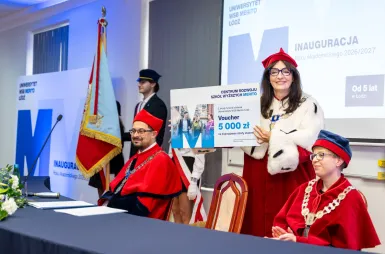 Uroczyście rozpoczęliśmy jubileuszowy rok akademicki 2026/2027 | Aktualności | Uniwersytet WSB Merito Łódź: Inauguracja Roku Akademickiego 2026/2027