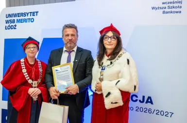 Uroczyście rozpoczęliśmy jubileuszowy rok akademicki 2026/2027 | Aktualności | Uniwersytet WSB Merito Łódź: Inauguracja Roku Akademickiego 2026/2027