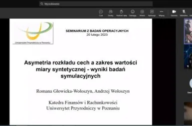 Wirtualne Seminarium z Badań Operacyjnych | Uniwersytet WSB Merito w Poznaniu: wsbo