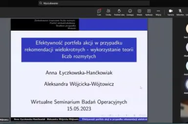 Wirtualne Seminarium z Badań Operacyjnych | Uniwersytet WSB Merito w Poznaniu: wsbo