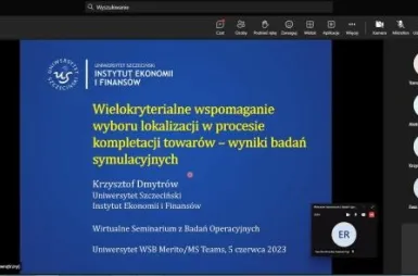 Wirtualne Seminarium z Badań Operacyjnych | Uniwersytet WSB Merito w Poznaniu: wsbo