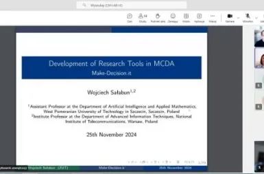 Wirtualne Seminarium z Badań Operacyjnych | Uniwersytet WSB Merito w Poznaniu: wsbo