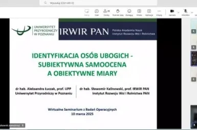 Wirtualne Seminarium z Badań Operacyjnych | Uniwersytet WSB Merito w Poznaniu: wsbo