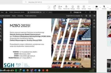 Wirtualne Seminarium z Badań Operacyjnych | Uniwersytet WSB Merito w Poznaniu: wsbo