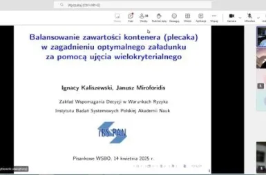 Wirtualne Seminarium z Badań Operacyjnych | Uniwersytet WSB Merito w Poznaniu: wsbo