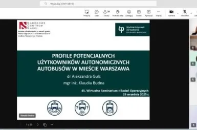 Wirtualne Seminarium z Badań Operacyjnych | Uniwersytet WSB Merito w Poznaniu: wsbo