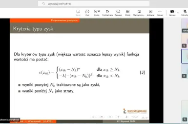 Wirtualne Seminarium z Badań Operacyjnych | Uniwersytet WSB Merito w Poznaniu: WSBO