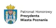 Konferencja "Silne regiony, odporna Europa – bezpieczeństwo społeczeństw, instytucji i gospodarki" | Uniwersytet WSB Merito w Poznaniu: logotyp Prezydenta Miasta Poznania