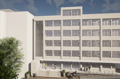 „MeritoLab – innowacje i kształcenie praktyczne w regionie” - generalny wykonawca projektu wyłoniony | Aktualności | Uniwersytet WSB Merito Szczecin: Nowy budynek MeritoLab