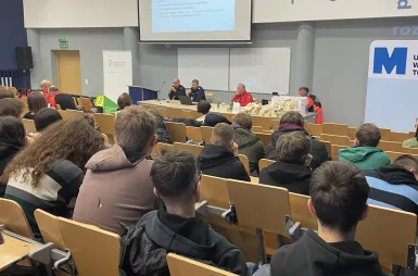 „Życie kruche jak lód” – spotkanie dla uczniów szkół średnich | 27.01.2026 [GALERIA ZDJĘĆ] | Aktualności | Uniwersytet WSB Merito w Toruniu: uczestnicy wydarzenia życie kruche jak lód