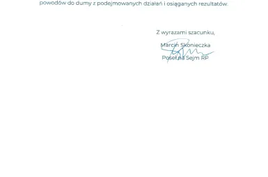 Inauguracja Roku Akademickiego 2026/2027 za nami! [GALERIA ZDJĘĆ] | Uniwersytet WSB Merito w Toruniu: list od posła Marcina Skonieczki