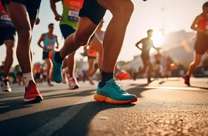 Aktualności | Uniwersytet WSB Merito w Toruniu: biegacze podczas biegu