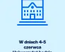 Poznaj nas | Uniwersytet WSB Merito w Toruniu: grafika informująca o zamknięciu Uniwersytetu w dniach 4-5 czerwca