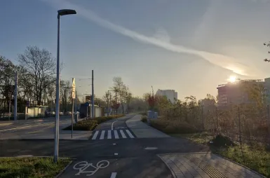 Rowerem na uczelnię? W drogę! | Uniwersytet WSB Merito we Wrocławiu: ścieżka rowerowa