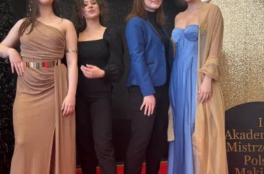 I Akademickie Mistrzostwa Polski w Makijażu | Uniwersytet WSB Merito we Wrocławiu: studentki kierunku kosmetologia podczas Akademickich Mistrzostw Polski w Makijażu