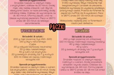 Ulotka z przepisami kulinarnymi na Tłusty Czwartek.