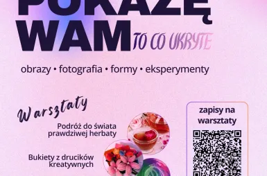 Nasi studenci zaprezentowali swoje ukryte talenty! | Aktualności | Uniwersytet WSB Merito we Wrocławiu: Plakat wystawy Pokażę Wam