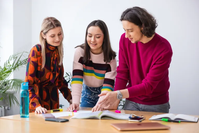 Tłumaczenia | Uniwersytet WSB Merito we Wrocławiu: studenci pracujący nad projektem grupowym