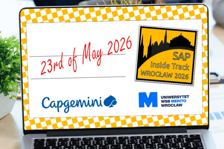 Konferencja SAP Inside Track już 23 maja 2026! | Aktualności | Uniwersytet WSB Merito we Wrocławiu: SAP Inside Track grafika
